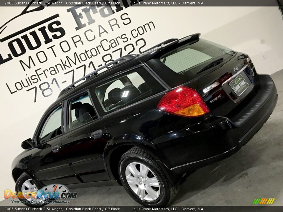 2005 Subaru Outback 2.5i Wagon Obsidian Black Pearl / Off Black Photo #3