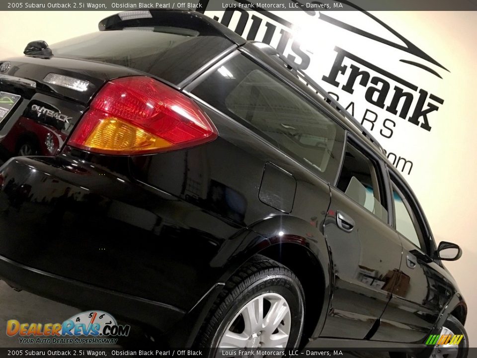 2005 Subaru Outback 2.5i Wagon Obsidian Black Pearl / Off Black Photo #23