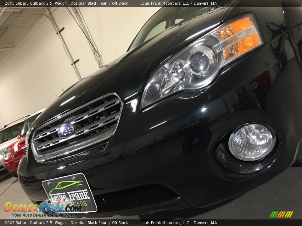 2005 Subaru Outback 2.5i Wagon Obsidian Black Pearl / Off Black Photo #24