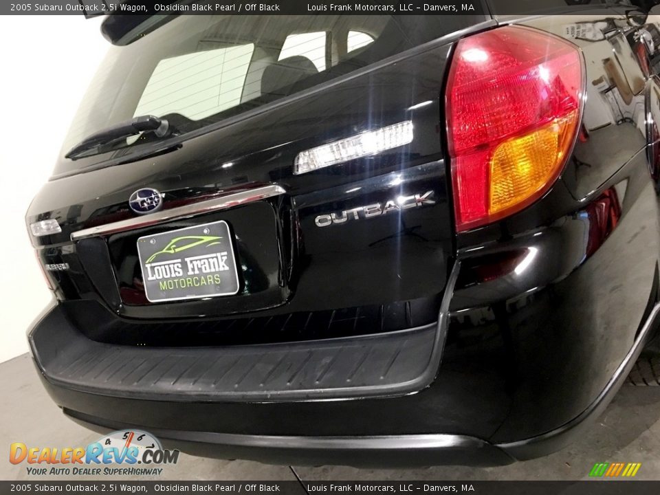 2005 Subaru Outback 2.5i Wagon Obsidian Black Pearl / Off Black Photo #27
