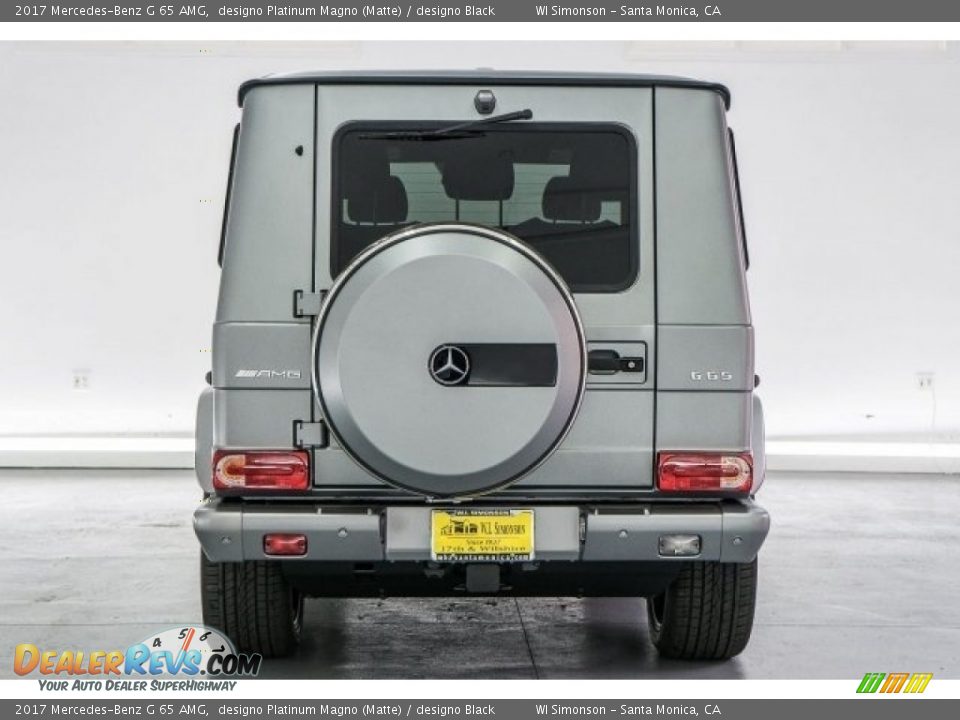2017 Mercedes-Benz G 65 AMG designo Platinum Magno (Matte) / designo Black Photo #3