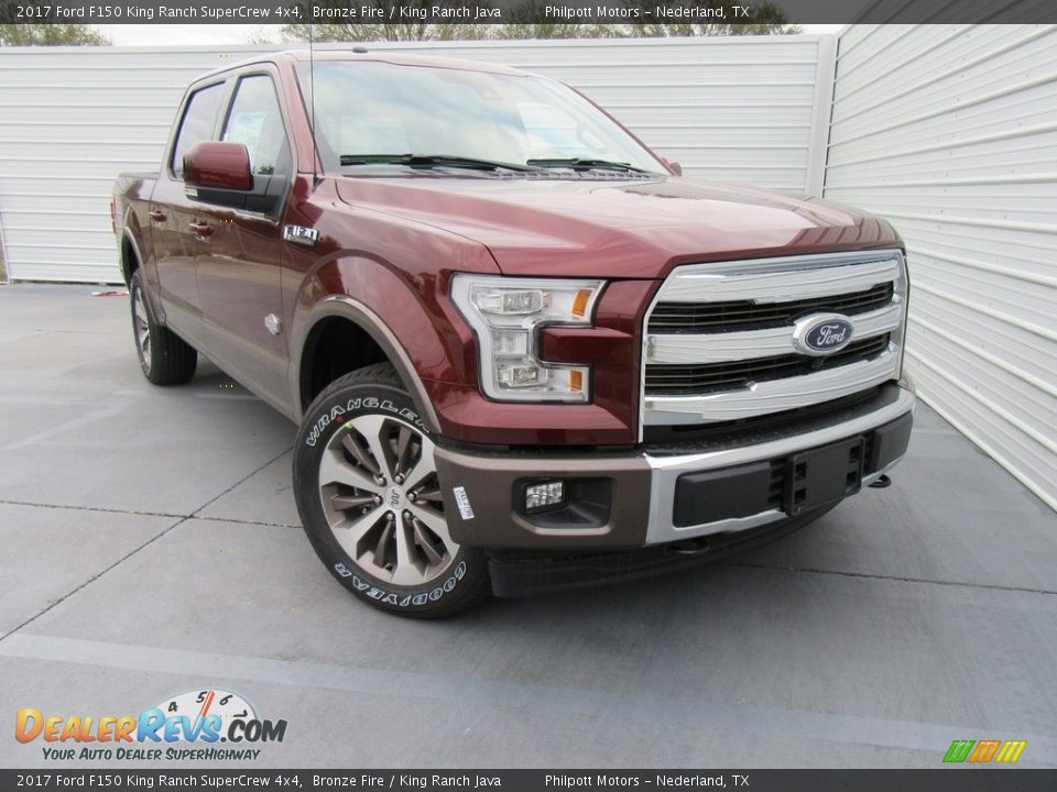 2017 Ford F150 King Ranch SuperCrew 4x4 Bronze Fire / King Ranch Java Photo #2