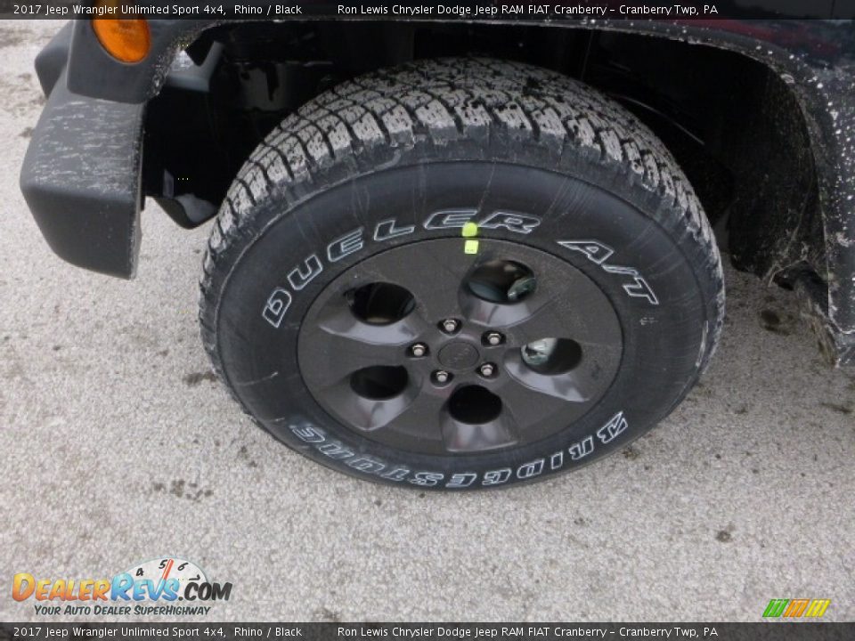 2017 Jeep Wrangler Unlimited Sport 4x4 Rhino / Black Photo #2