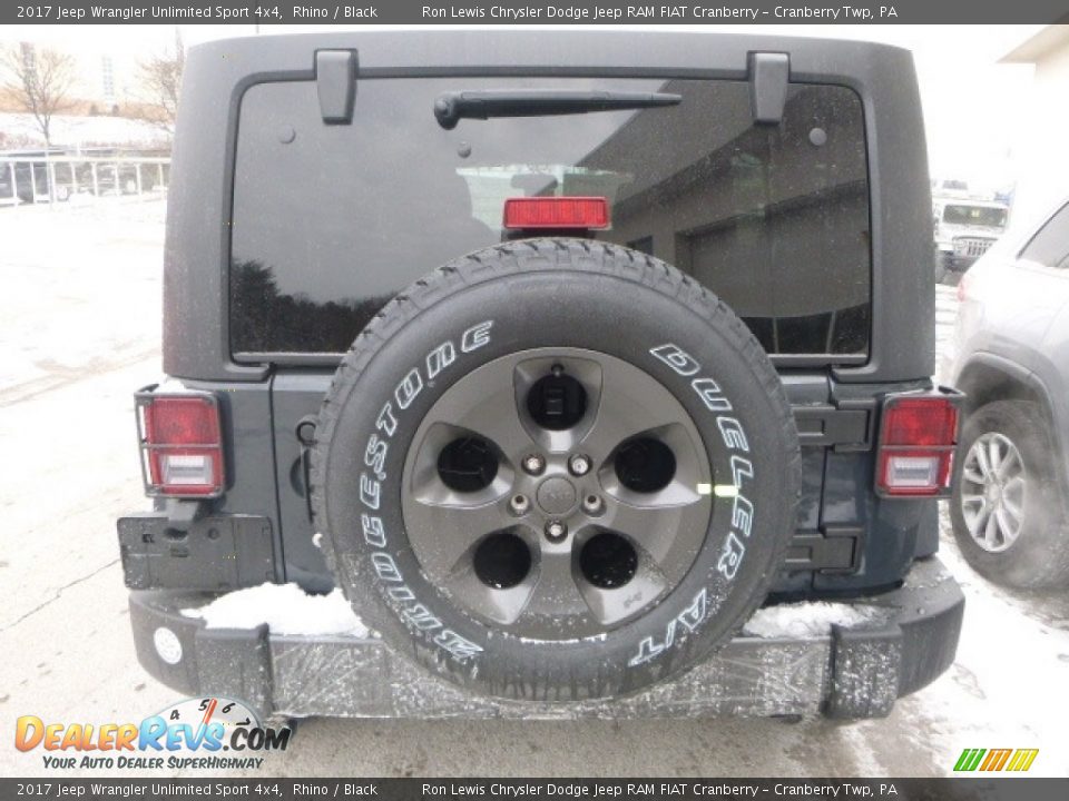2017 Jeep Wrangler Unlimited Sport 4x4 Rhino / Black Photo #5