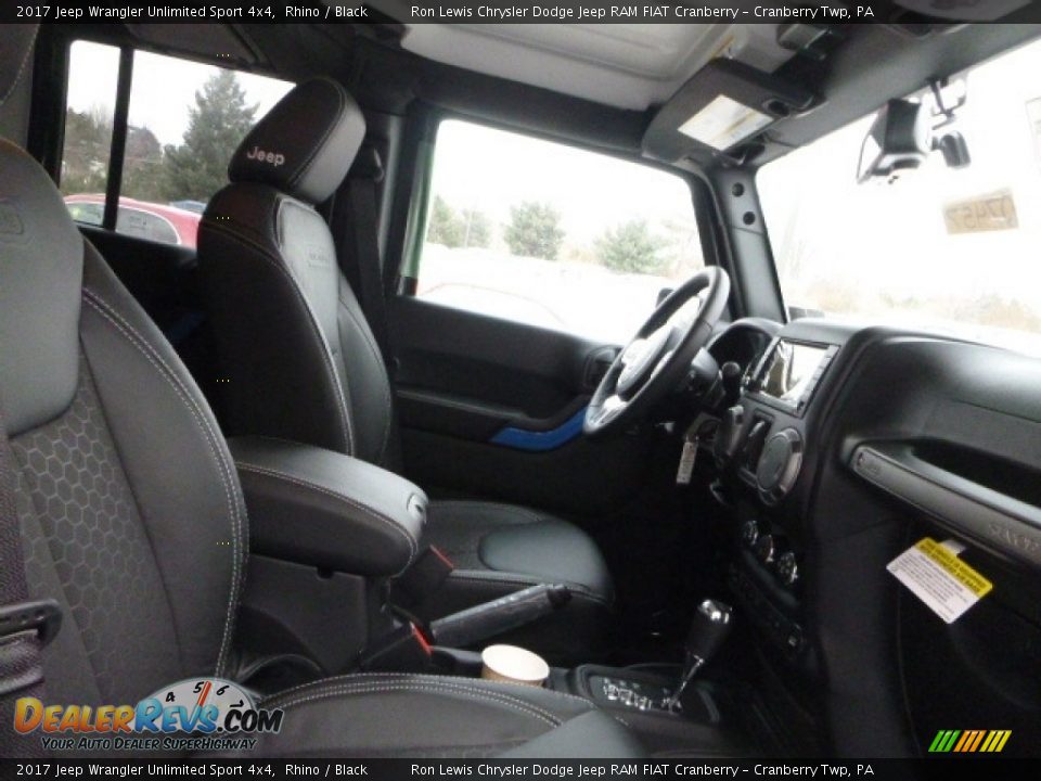 2017 Jeep Wrangler Unlimited Sport 4x4 Rhino / Black Photo #8