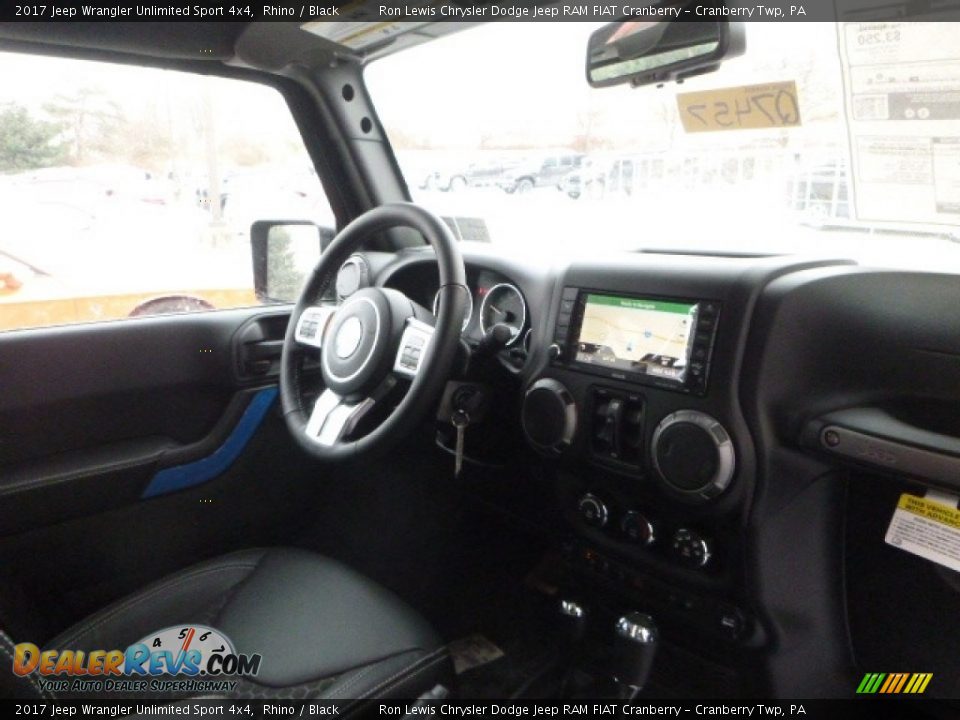 2017 Jeep Wrangler Unlimited Sport 4x4 Rhino / Black Photo #9