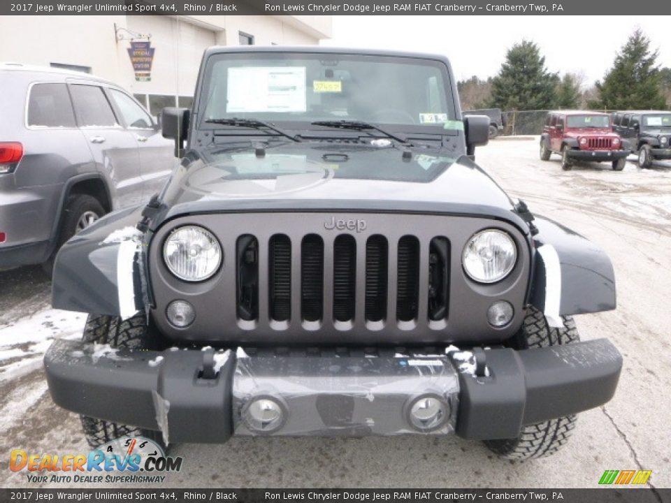 2017 Jeep Wrangler Unlimited Sport 4x4 Rhino / Black Photo #11