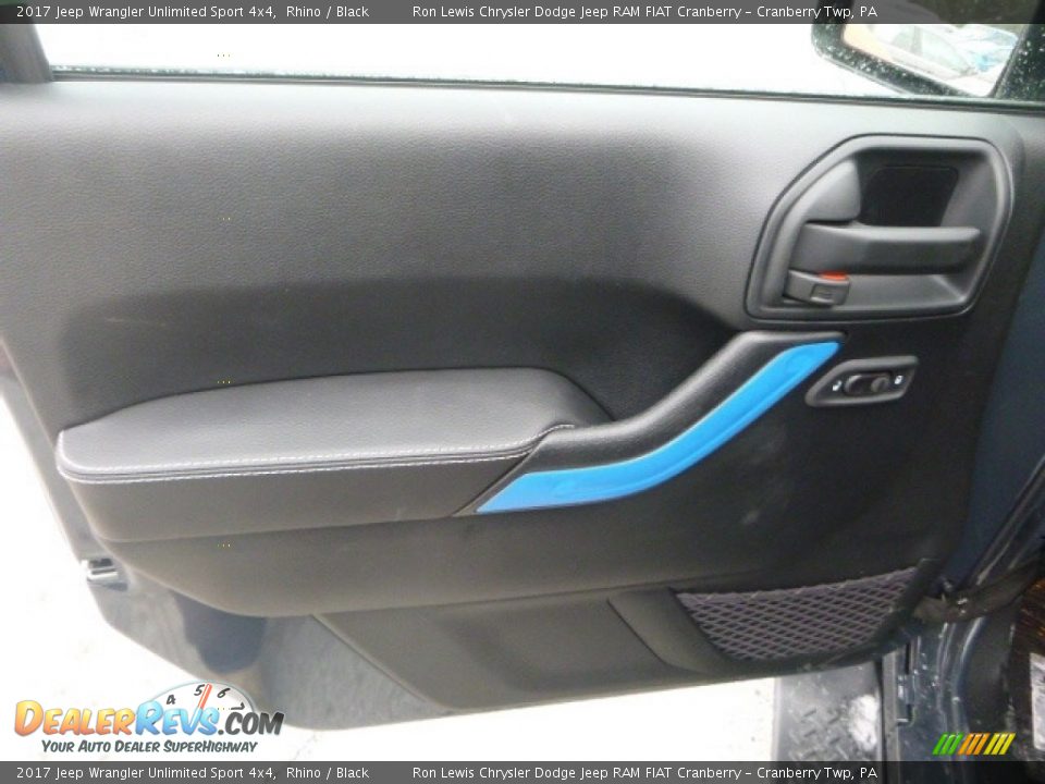 2017 Jeep Wrangler Unlimited Sport 4x4 Rhino / Black Photo #13