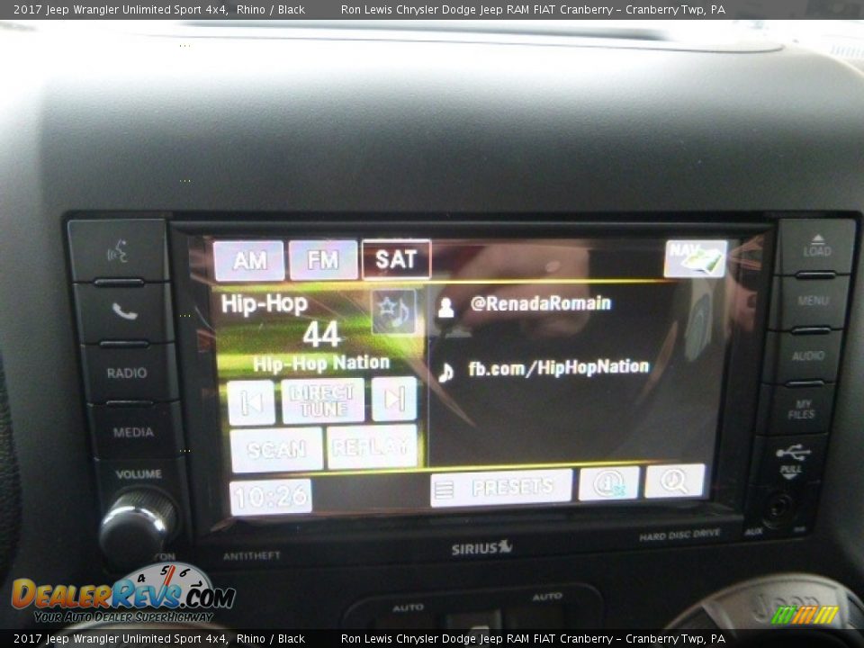 2017 Jeep Wrangler Unlimited Sport 4x4 Rhino / Black Photo #15