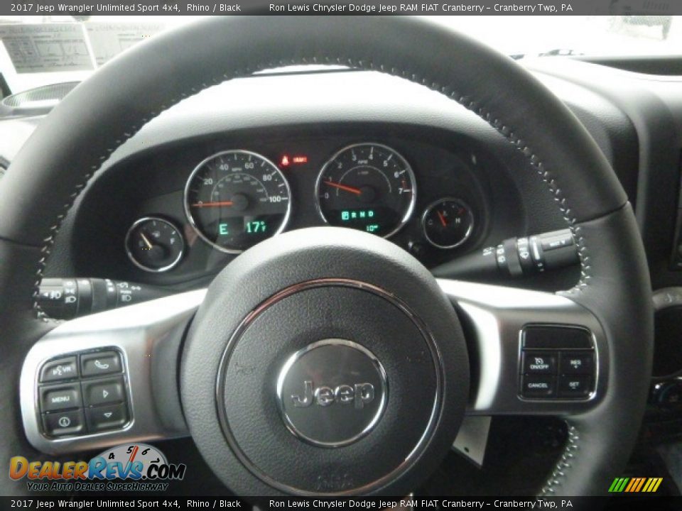 2017 Jeep Wrangler Unlimited Sport 4x4 Rhino / Black Photo #18