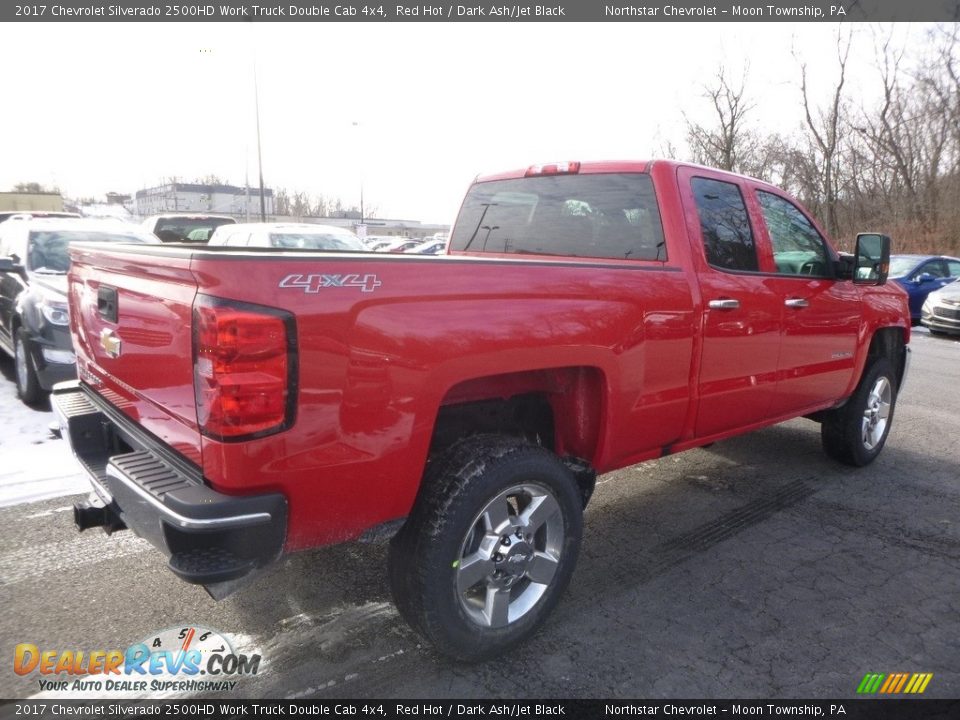 2017 Chevrolet Silverado 2500HD Work Truck Double Cab 4x4 Red Hot / Dark Ash/Jet Black Photo #6