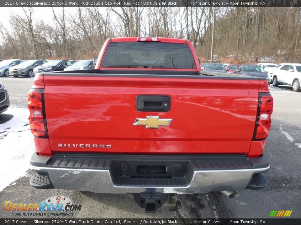 2017 Chevrolet Silverado 2500HD Work Truck Double Cab 4x4 Red Hot / Dark Ash/Jet Black Photo #7