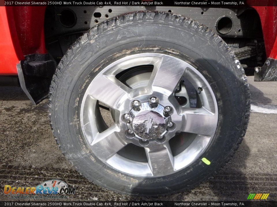 2017 Chevrolet Silverado 2500HD Work Truck Double Cab 4x4 Red Hot / Dark Ash/Jet Black Photo #10