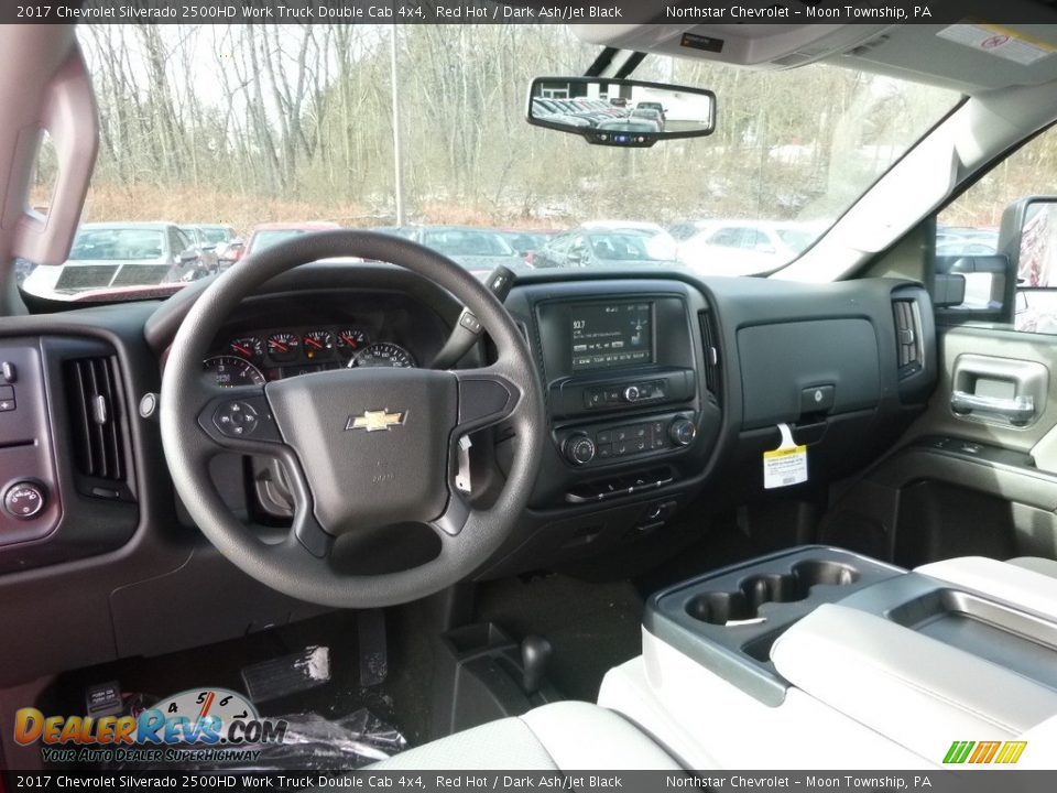 2017 Chevrolet Silverado 2500HD Work Truck Double Cab 4x4 Red Hot / Dark Ash/Jet Black Photo #13