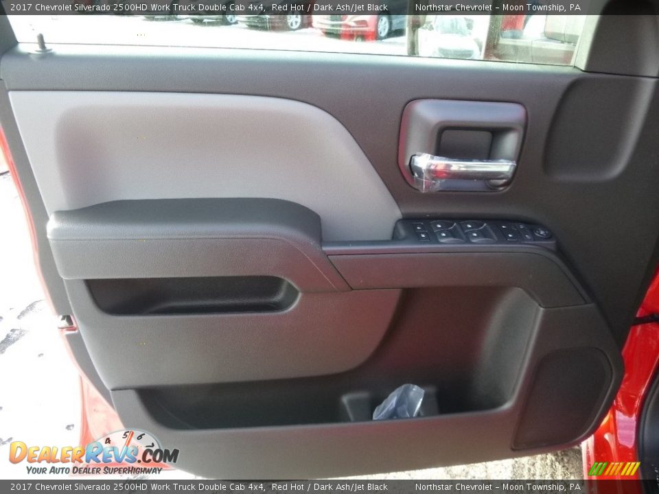 2017 Chevrolet Silverado 2500HD Work Truck Double Cab 4x4 Red Hot / Dark Ash/Jet Black Photo #14
