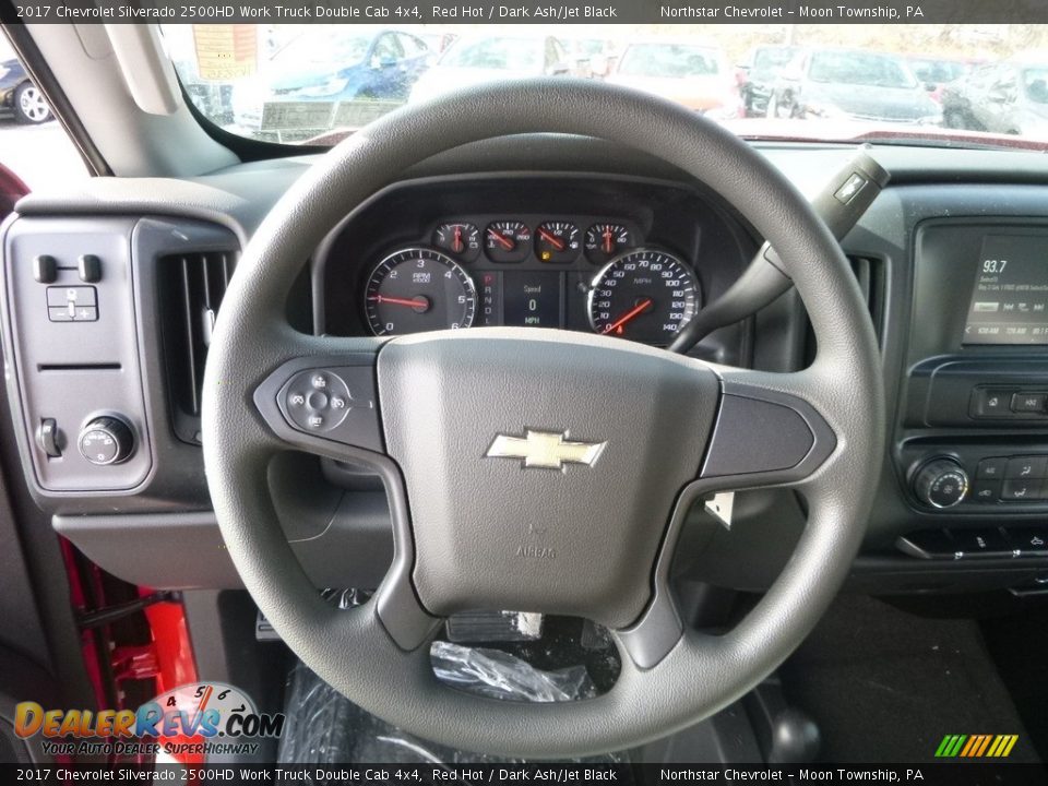 2017 Chevrolet Silverado 2500HD Work Truck Double Cab 4x4 Red Hot / Dark Ash/Jet Black Photo #18