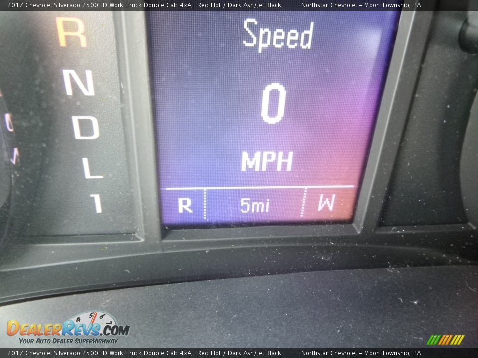 2017 Chevrolet Silverado 2500HD Work Truck Double Cab 4x4 Red Hot / Dark Ash/Jet Black Photo #20