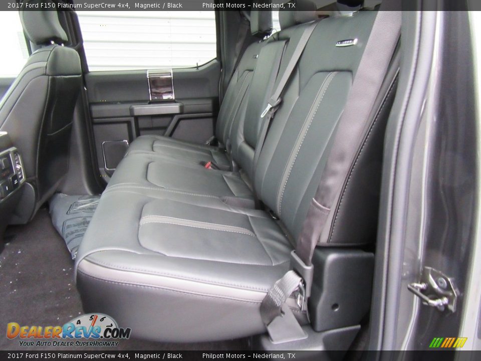 Rear Seat of 2017 Ford F150 Platinum SuperCrew 4x4 Photo #18