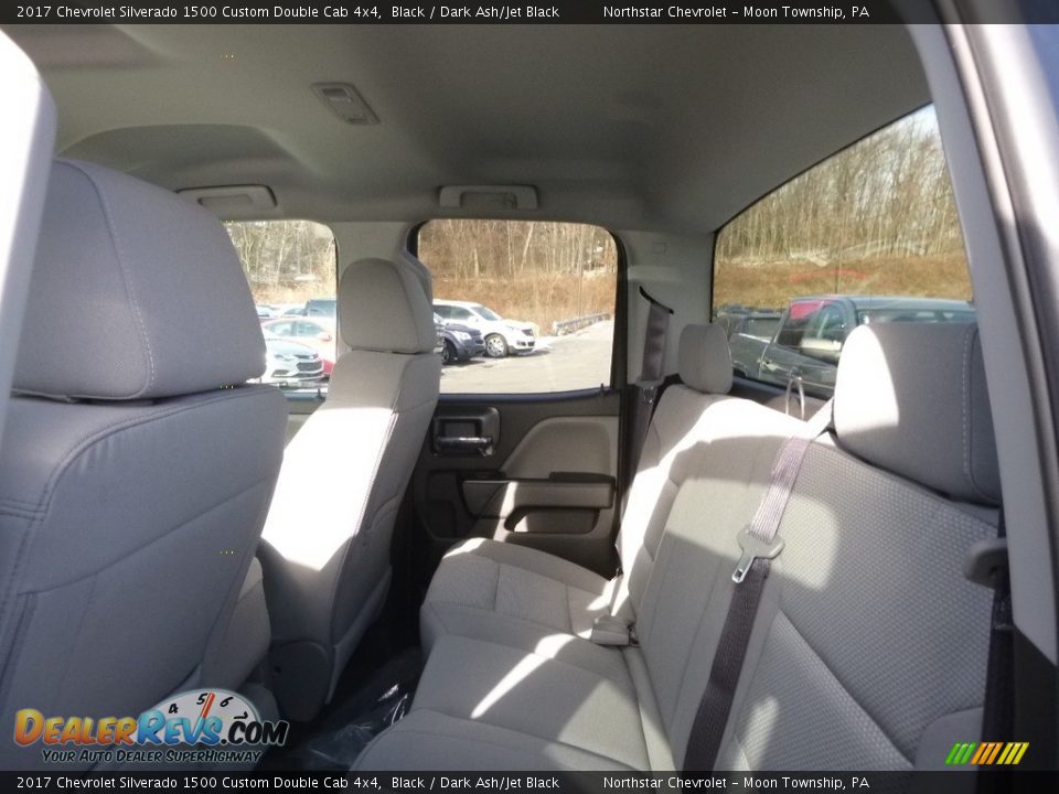 2017 Chevrolet Silverado 1500 Custom Double Cab 4x4 Black / Dark Ash/Jet Black Photo #12