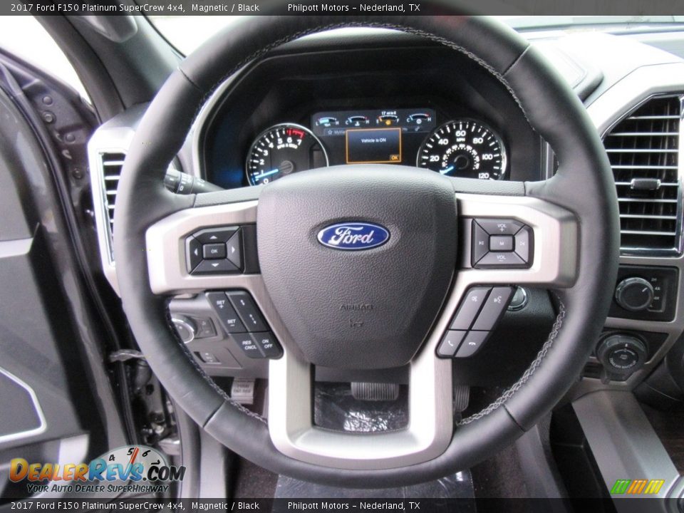 2017 Ford F150 Platinum SuperCrew 4x4 Steering Wheel Photo #34