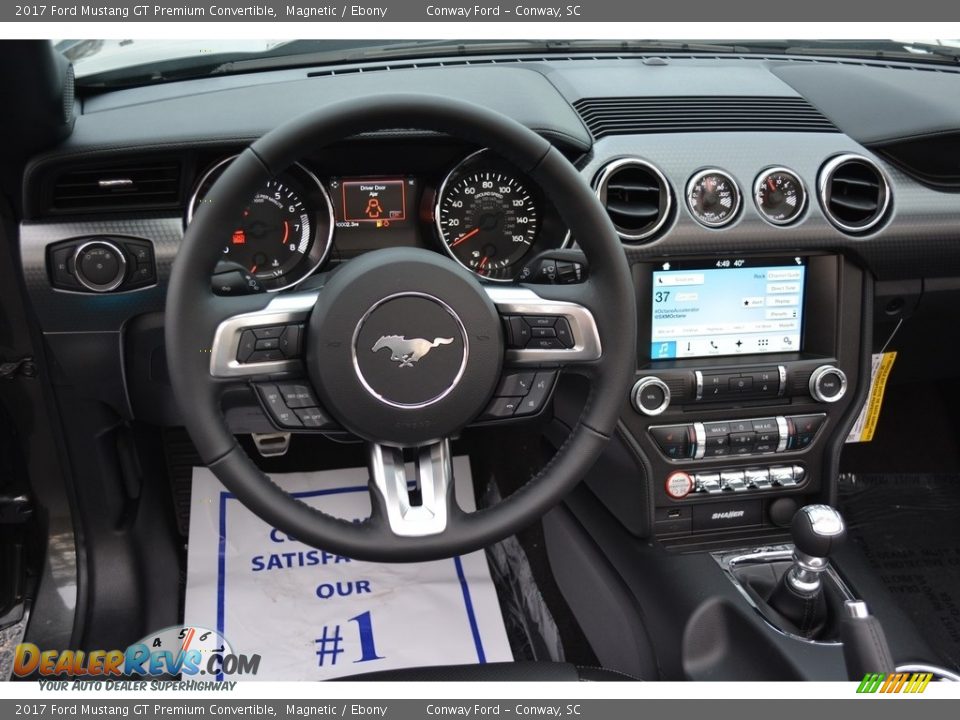 Dashboard of 2017 Ford Mustang GT Premium Convertible Photo #15