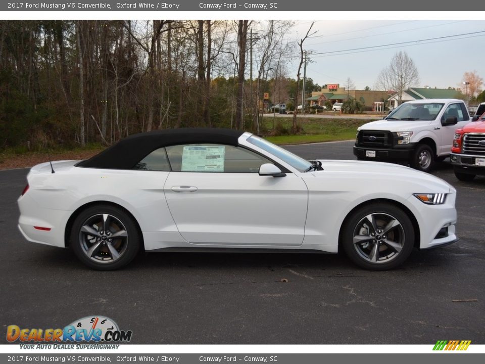 2017 Ford Mustang V6 Convertible Oxford White / Ebony Photo #2