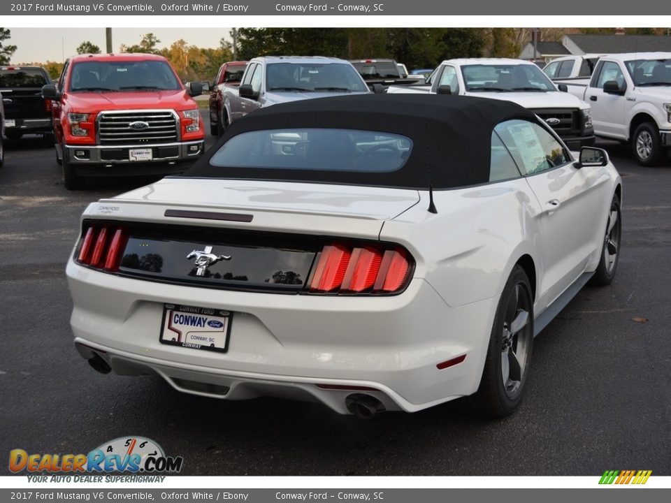 2017 Ford Mustang V6 Convertible Oxford White / Ebony Photo #3