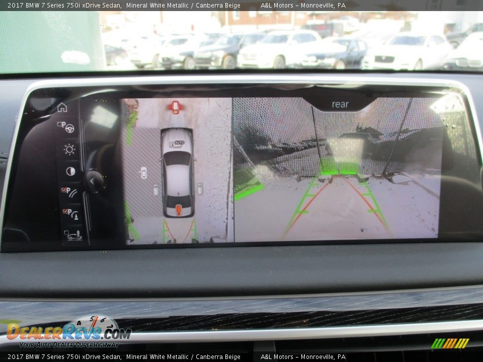 2017 BMW 7 Series 750i xDrive Sedan Mineral White Metallic / Canberra Beige Photo #17