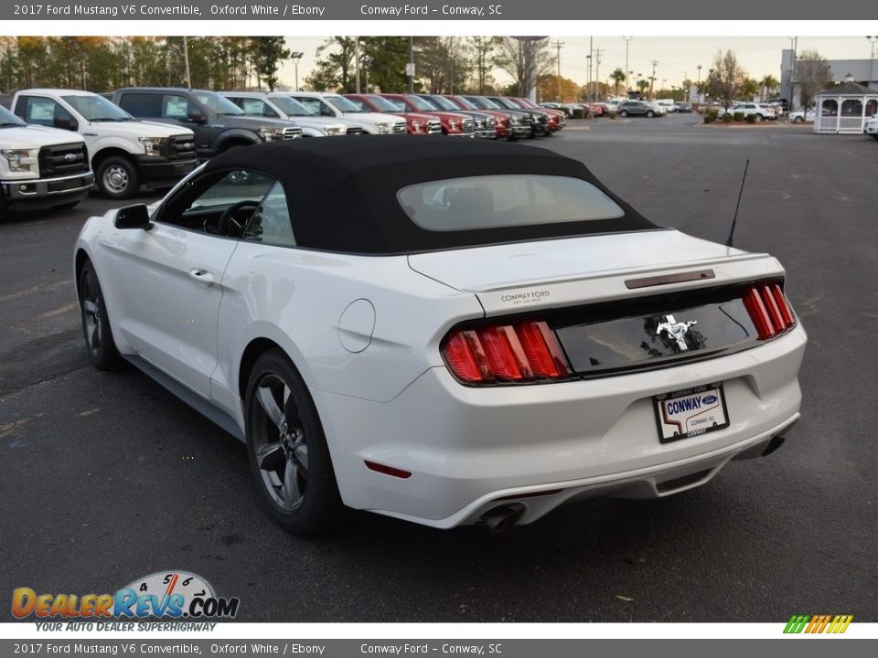 2017 Ford Mustang V6 Convertible Oxford White / Ebony Photo #6
