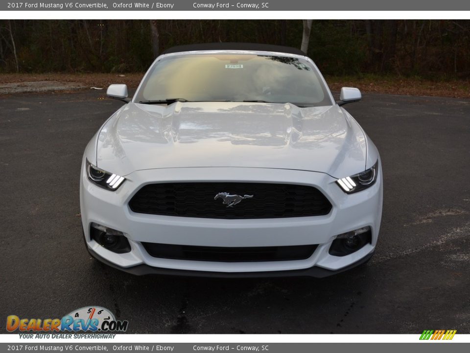 2017 Ford Mustang V6 Convertible Oxford White / Ebony Photo #10