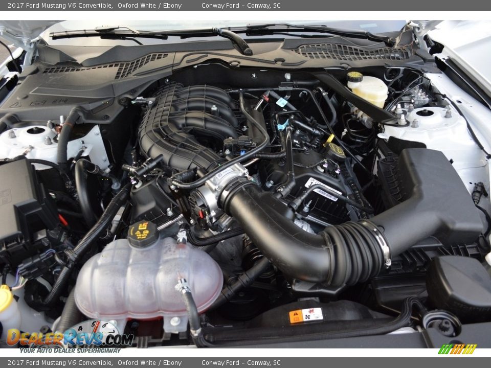 2017 Ford Mustang V6 Convertible 3.7 liter DOHC 24-Valve Ti-VCT V6 Engine Photo #12