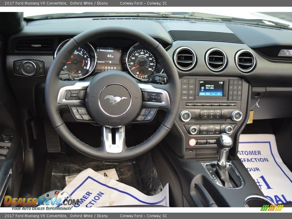 Dashboard of 2017 Ford Mustang V6 Convertible Photo #16