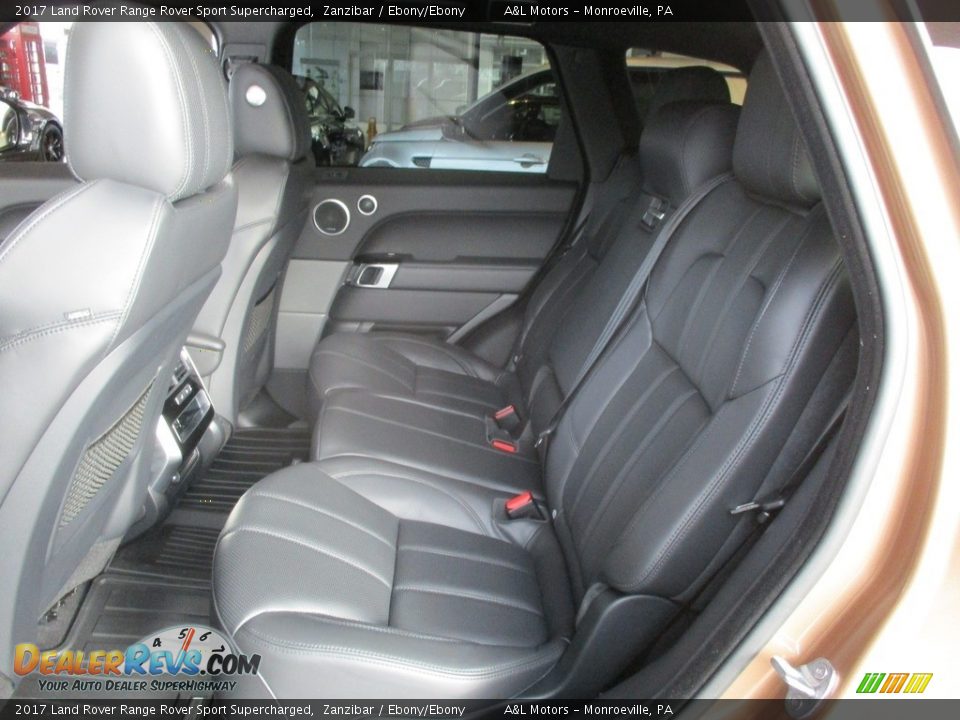 Rear Seat of 2017 Land Rover Range Rover Sport Supercharged Photo #11