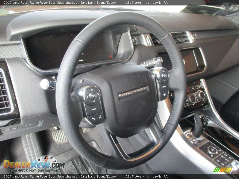 2017 Land Rover Range Rover Sport Supercharged Steering Wheel Photo #13