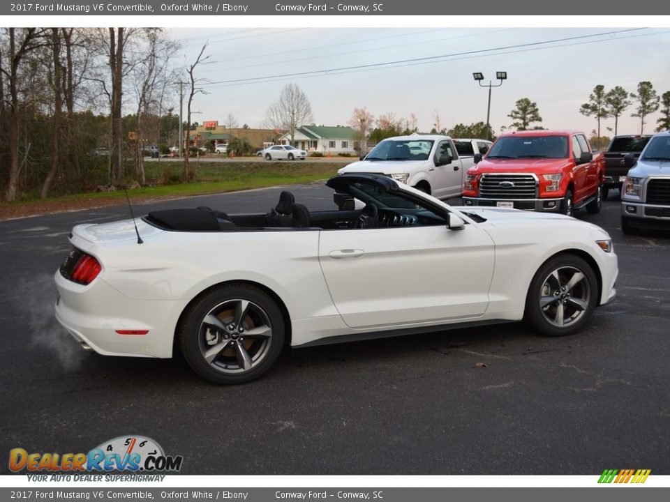 2017 Ford Mustang V6 Convertible Oxford White / Ebony Photo #25