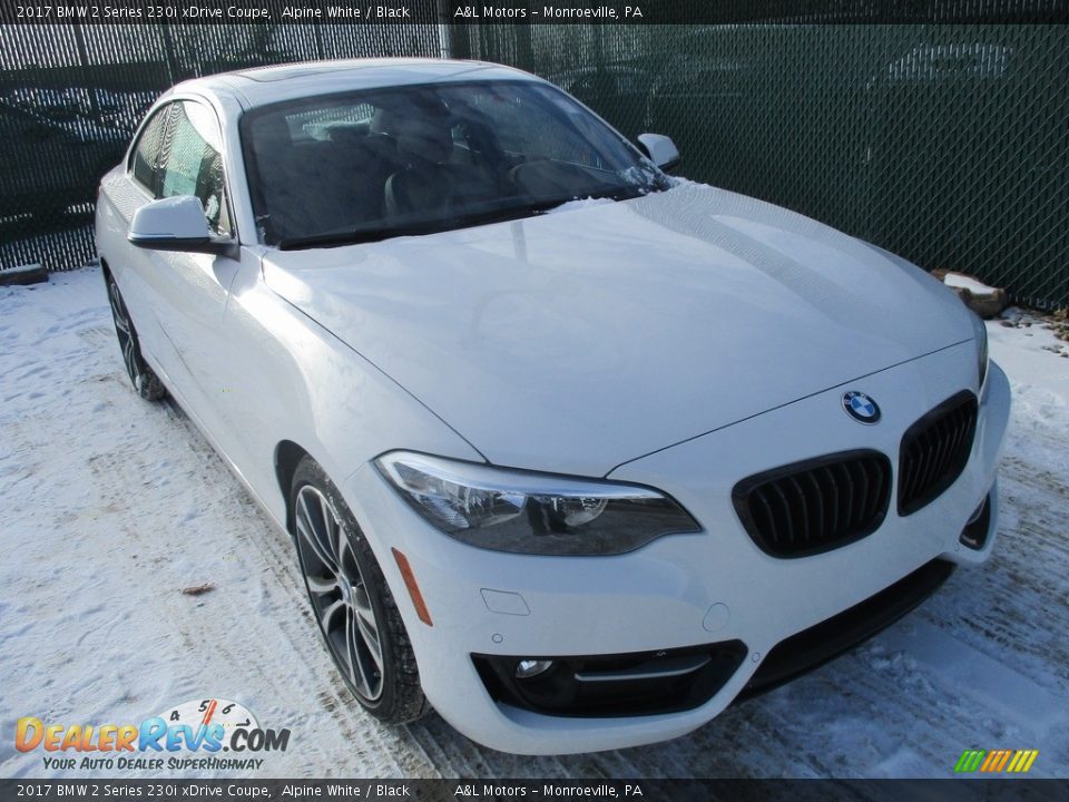 2017 BMW 2 Series 230i xDrive Coupe Alpine White / Black Photo #5