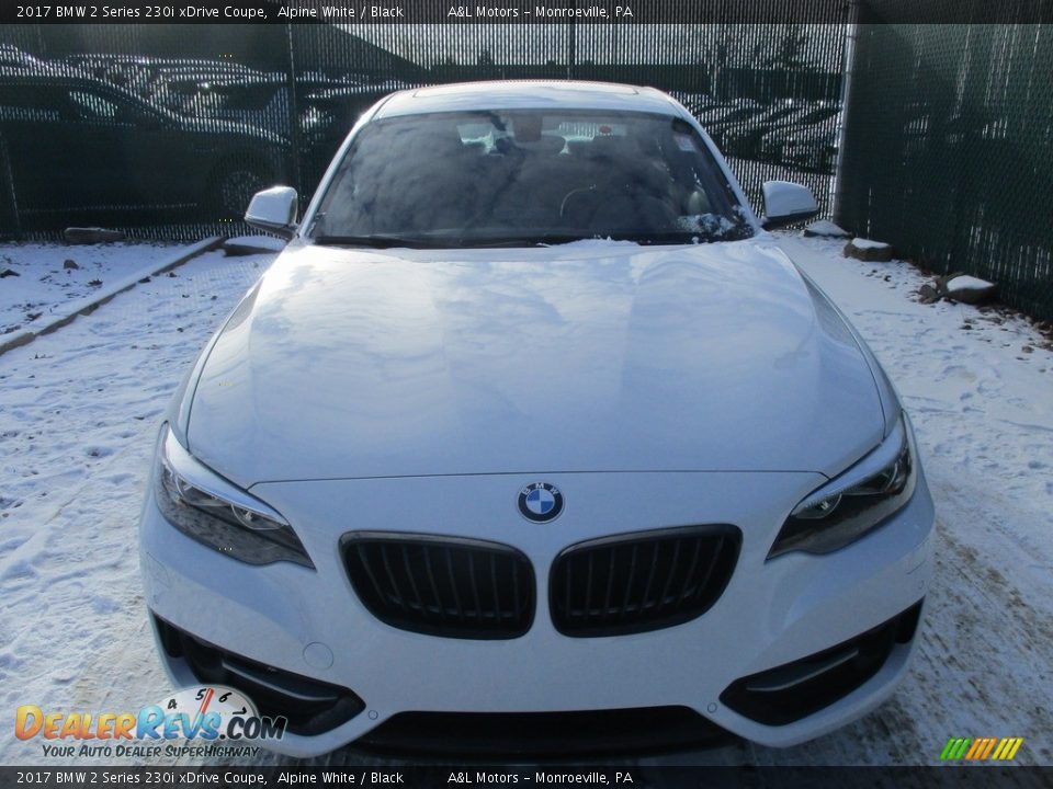 2017 BMW 2 Series 230i xDrive Coupe Alpine White / Black Photo #6