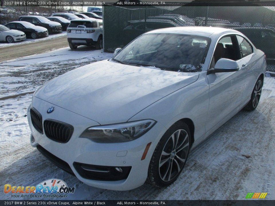 2017 BMW 2 Series 230i xDrive Coupe Alpine White / Black Photo #7