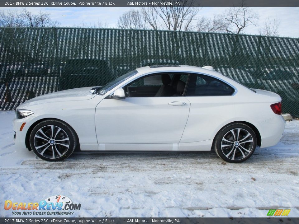 2017 BMW 2 Series 230i xDrive Coupe Alpine White / Black Photo #8