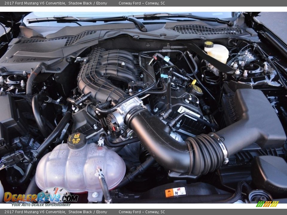 2017 Ford Mustang V6 Convertible 3.7 liter DOHC 24-Valve Ti-VCT V6 Engine Photo #14