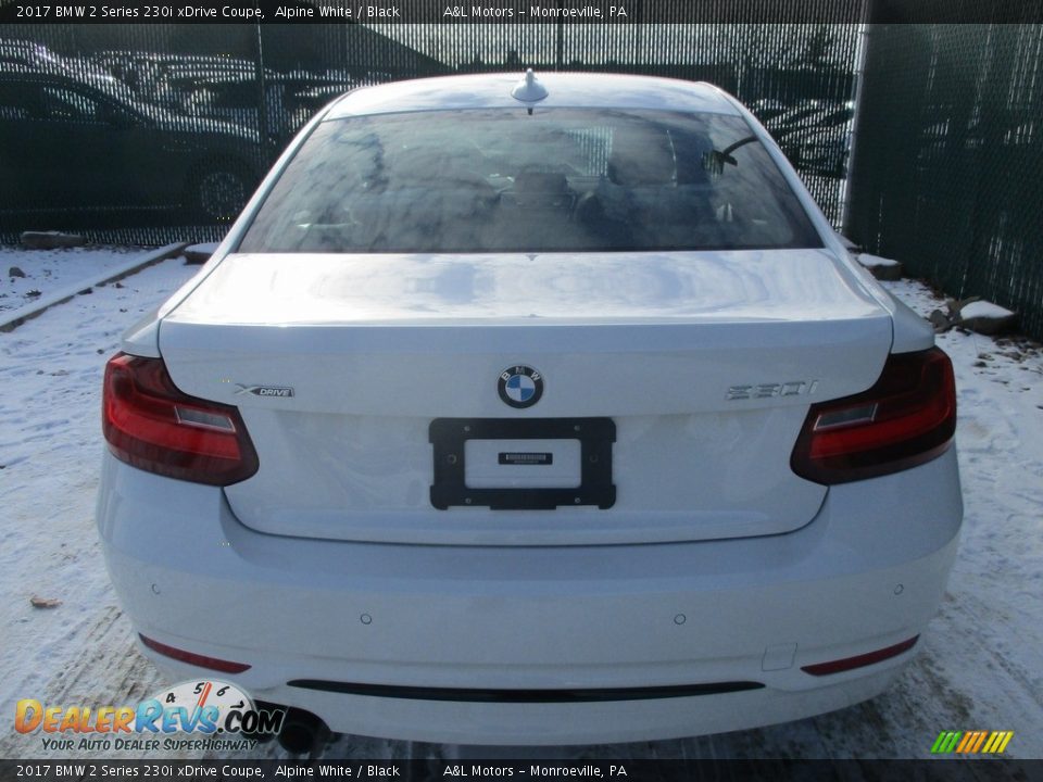 2017 BMW 2 Series 230i xDrive Coupe Alpine White / Black Photo #9