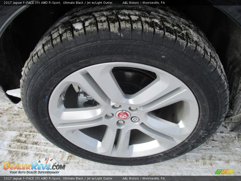 2017 Jaguar F-PACE 35t AWD R-Sport Ultimate Black / Jet w/Light Oyster Photo #3