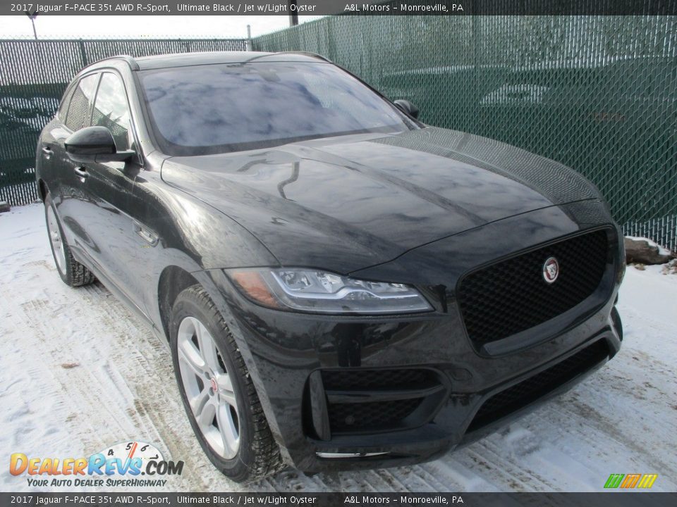 Ultimate Black 2017 Jaguar F-PACE 35t AWD R-Sport Photo #6