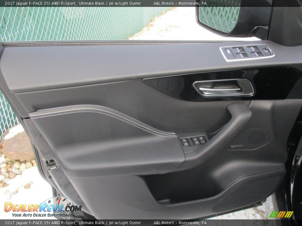 2017 Jaguar F-PACE 35t AWD R-Sport Ultimate Black / Jet w/Light Oyster Photo #11