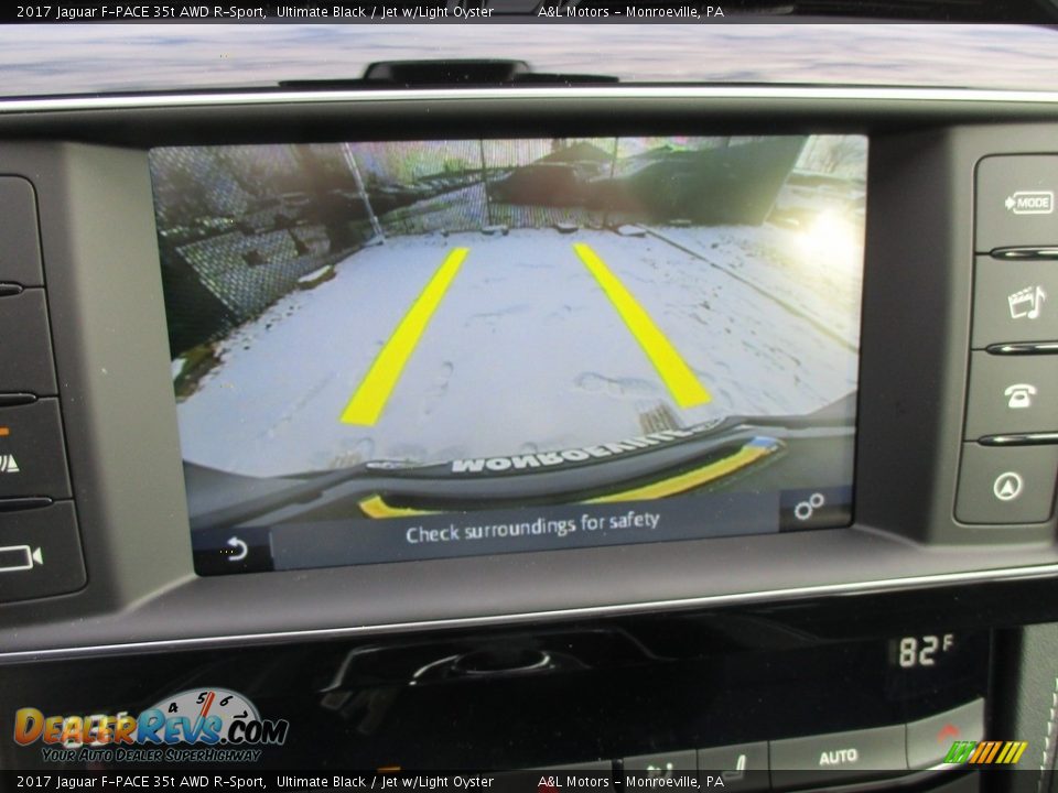 2017 Jaguar F-PACE 35t AWD R-Sport Ultimate Black / Jet w/Light Oyster Photo #18
