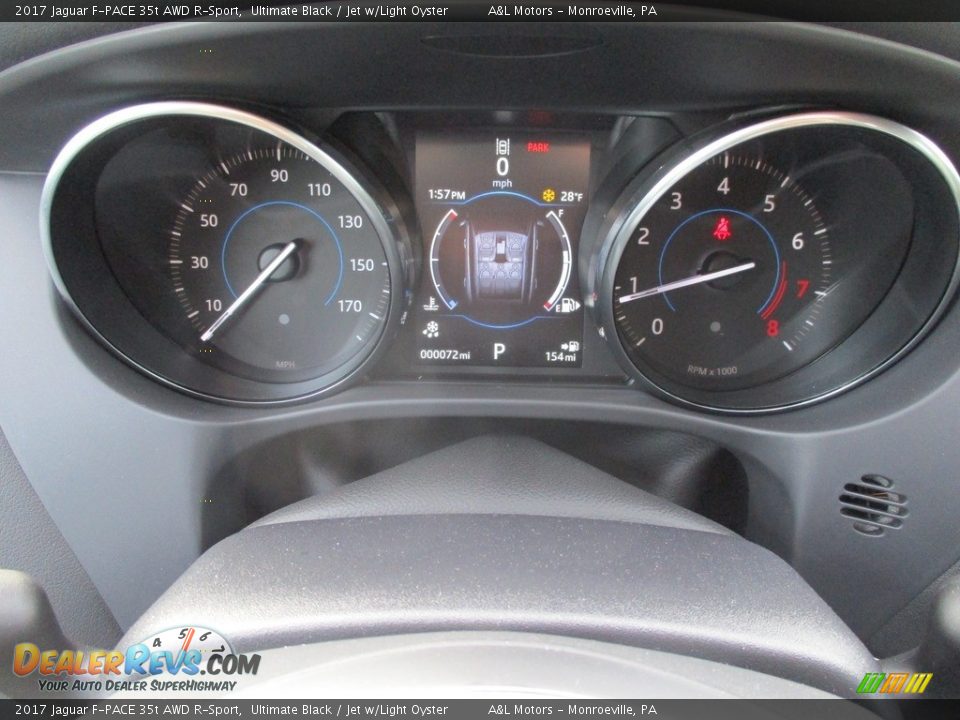 2017 Jaguar F-PACE 35t AWD R-Sport Gauges Photo #20