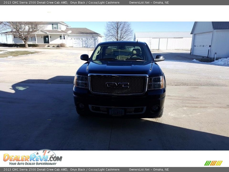 2013 GMC Sierra 1500 Denali Crew Cab AWD Onyx Black / Cocoa/Light Cashmere Photo #9