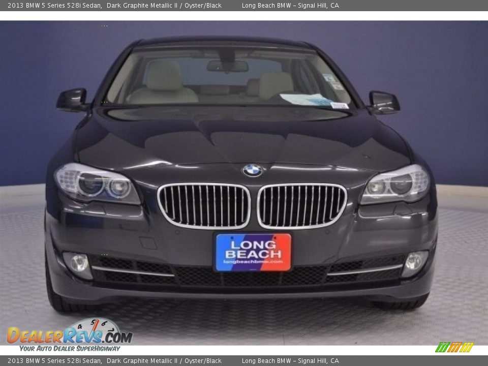 2013 BMW 5 Series 528i Sedan Dark Graphite Metallic II / Oyster/Black Photo #2