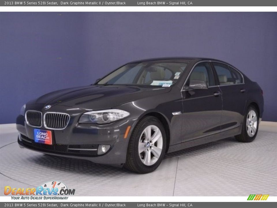 2013 BMW 5 Series 528i Sedan Dark Graphite Metallic II / Oyster/Black Photo #3