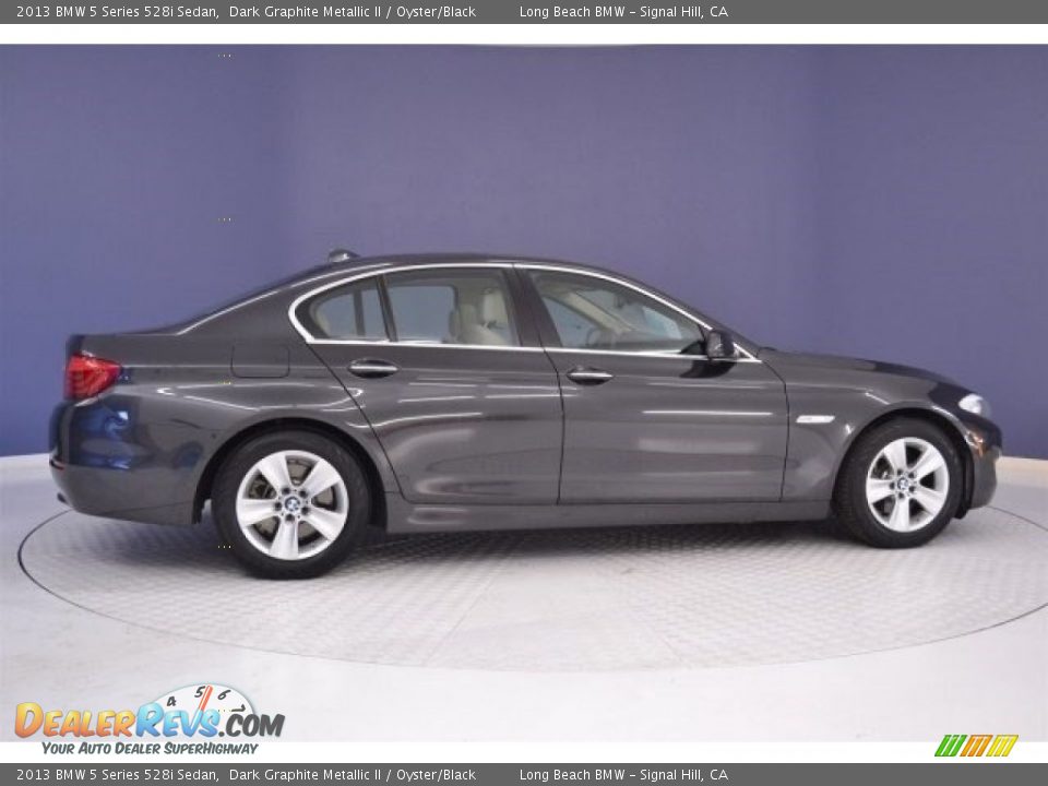 2013 BMW 5 Series 528i Sedan Dark Graphite Metallic II / Oyster/Black Photo #8